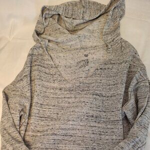 SO Grey & White Pullover Hoodie – Size M, Cozy & Casual